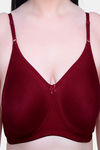 Maroon Clothing Double Layered Non Wired Full Coverage T-Shirt Bra (Pack of 2) - Multicolor — thumbnail 9